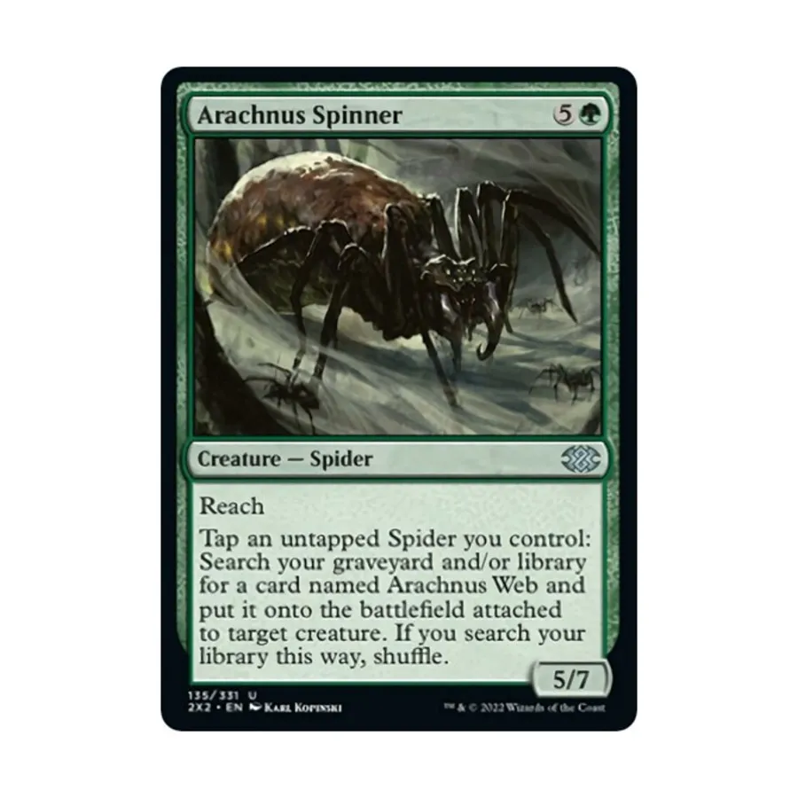 CCG Арахнус-спиннер (U), MTG - Double Masters 2022
CCG Арахнус-спиннер (U), MTG - Double Masters 2022