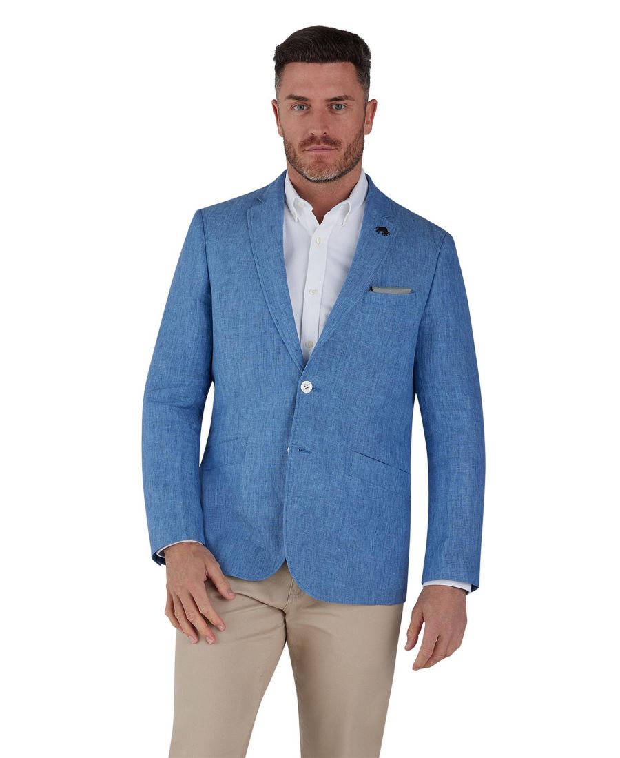 Мужской льняной пиджак Raging Bull, Mid blue
Мужской льняной пиджак Raging Bull, Mid blue