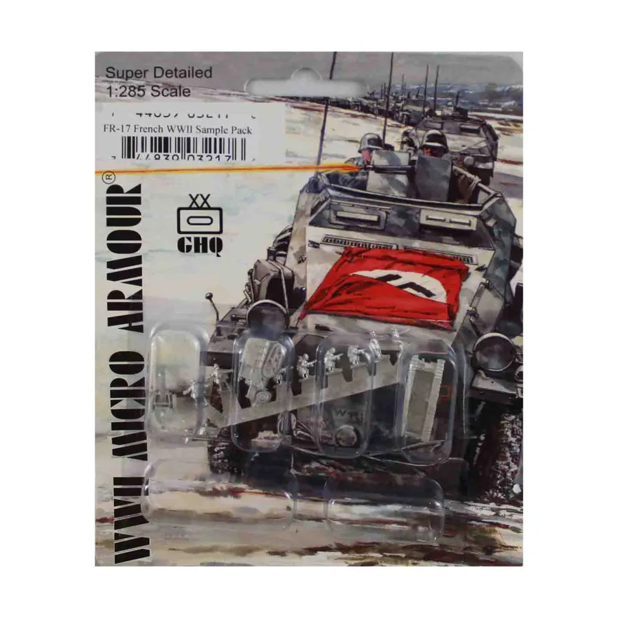 Пакет образцов времен Второй мировой войны во Франции, WWII Micro Armour - French - Infantry (1:285) 
Пакет образцов времен Второй мировой войны во Франции, WWII Micro Armour - French - Infantry (1:285)