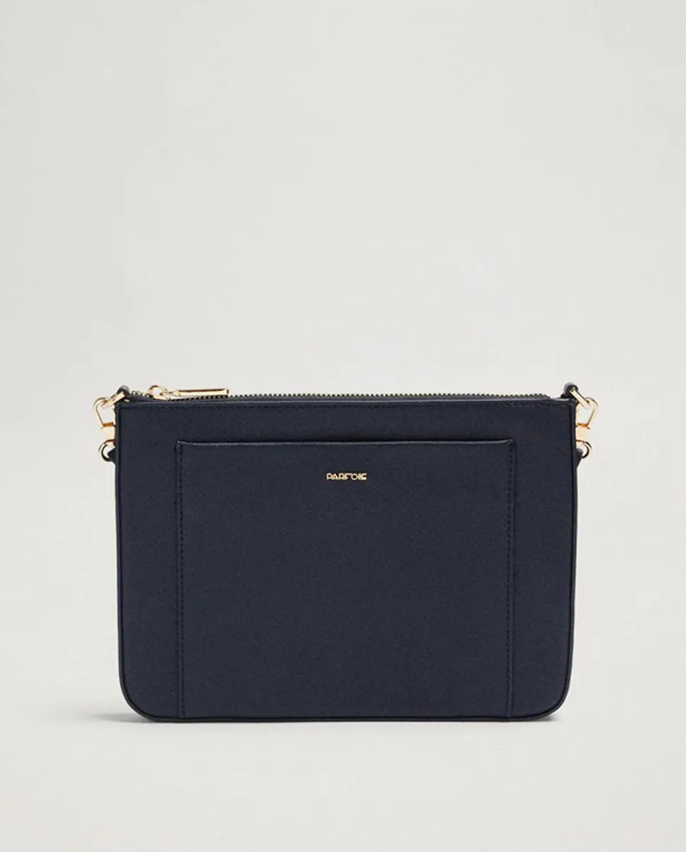 Простая женская сумка через плечо с регулируемой ручкой и застежкой-молнией Parfois, темно-синий
Простая женская сумка через плечо с регулируемой ручкой и застежкой-молнией Parfois, темно-синий