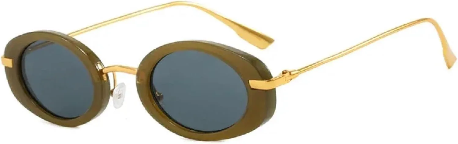 Ретро маленькие овальные женские солнцезащитные очки класса люкс в стиле панк для мужчин с градиентной защитой от УФ-излучения UV400 TOIPASTN, Green Black
Ретро маленькие овальные женские солнцезащитные очки класса люкс в стиле панк для мужчин с градиентной защитой от УФ-излучения UV400 TOIPASTN, Green Black