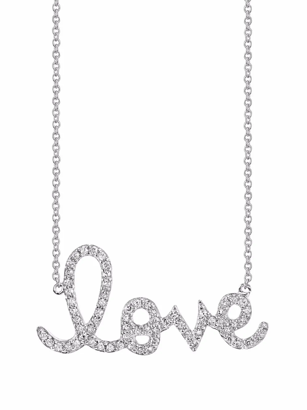 Колье Love из белого золота с бриллиантами Sydney Evan, серебяный
Колье Love из белого золота с бриллиантами Sydney Evan, серебяный