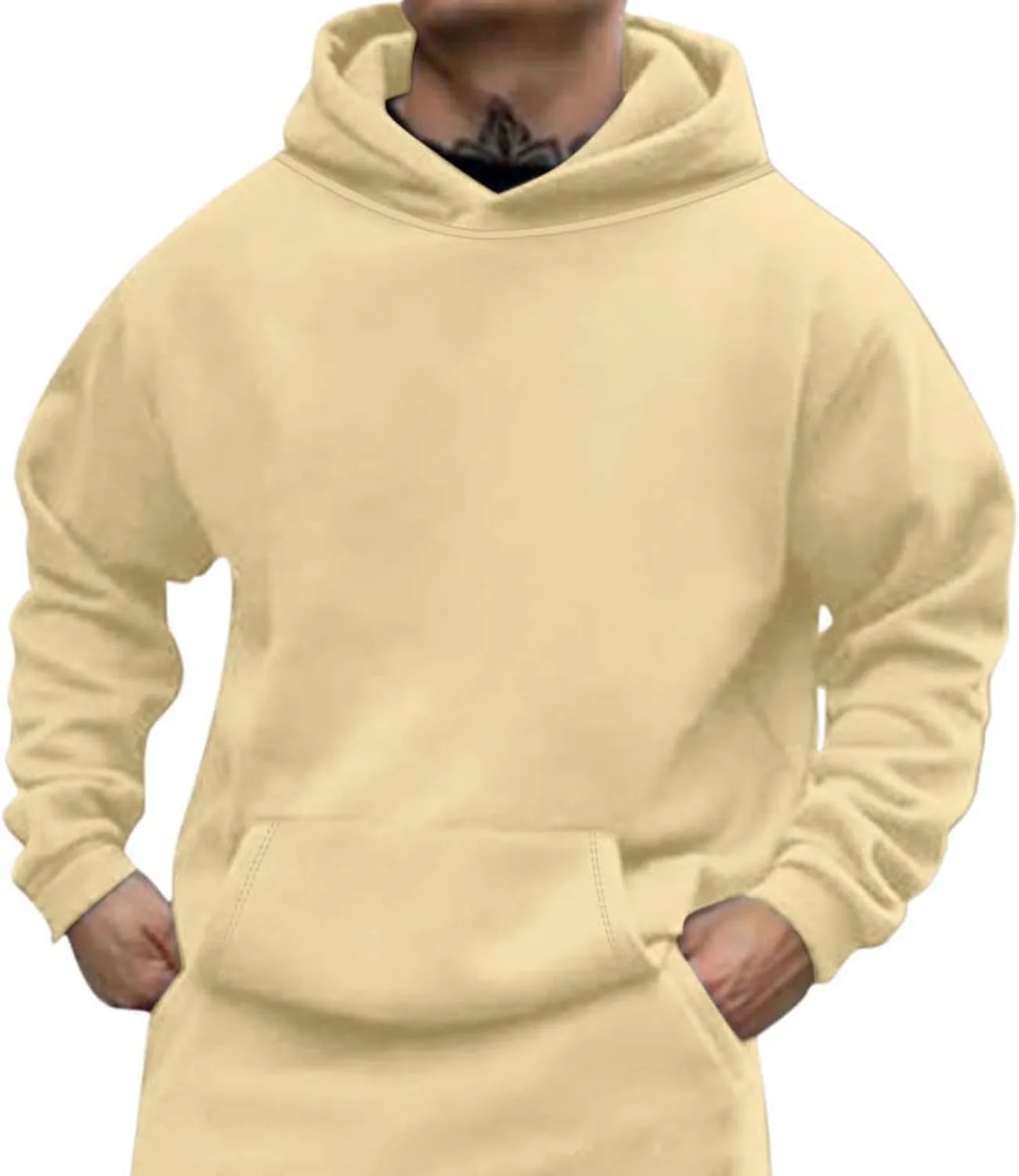 Мужская худи с капюшоном на осень, свободный крой и карман Juebong
Мужская худи с капюшоном на осень, свободный крой и карман Juebong