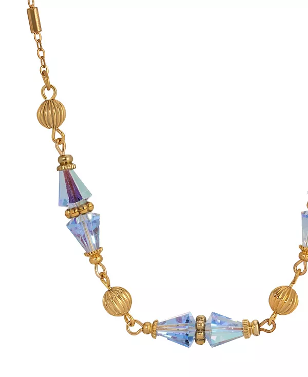 Ожерелье-Воротник из золотистых бусин 2028, blue
Ожерелье-Воротник из золотистых бусин 2028, blue