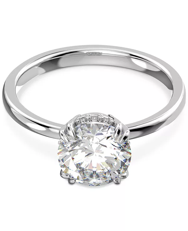 Коктейльное кольцо Constella с серебристым кристаллом Swarovski, silver
Коктейльное кольцо Constella с серебристым кристаллом Swarovski, silver