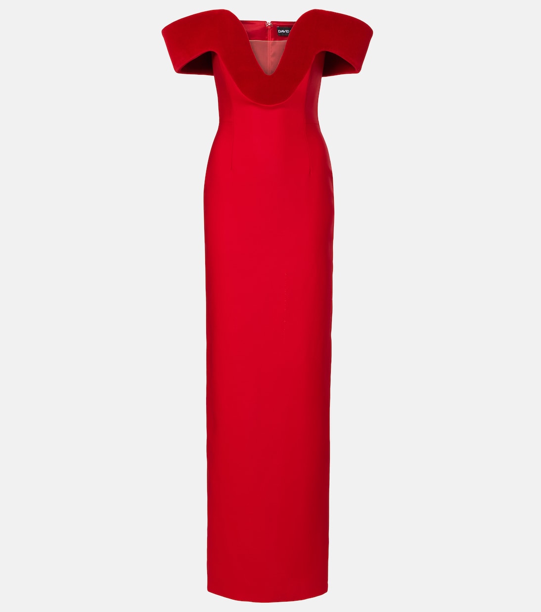 Платье из смесовой шерсти с бархатной отделкой David Koma, красный
Платье из смесовой шерсти с бархатной отделкой David Koma, красный