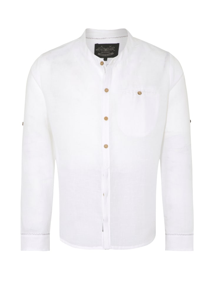 Рубашка с воротником-стойкой JEFF белого цвета Hangowear
Рубашка с воротником-стойкой JEFF белого цвета Hangowear