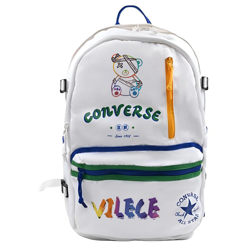 Converse Полиэстеровый рюкзак с узорчатым принтом унисекс разноцветный, Bandages Bear 
Converse Полиэстеровый рюкзак с узорчатым принтом унисекс разноцветный, Bandages Bear
