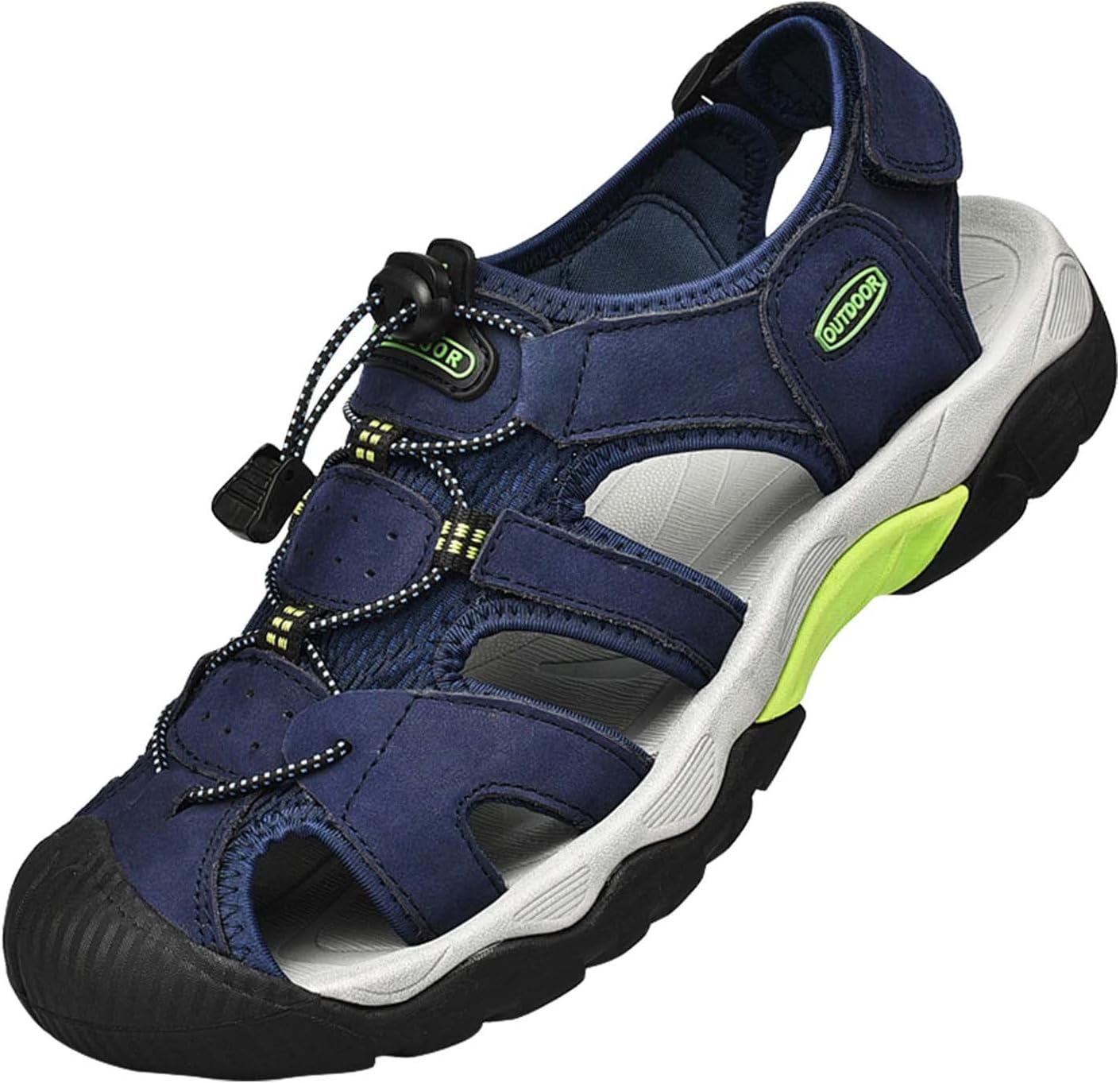 Мужские спортивные сандалии Eliogn с закрытым носком, модные, дышащие, из качественной кожи, спортивные, с нескользящей подошвой, удобные, для активного отдыха и пляжа, синий
Мужские спортивные сандалии Eliogn с закрытым носком, модные, дышащие, из качественной кожи, спортивные, с нескользящей подошвой, удобные, для активного отдыха и пляжа, синий