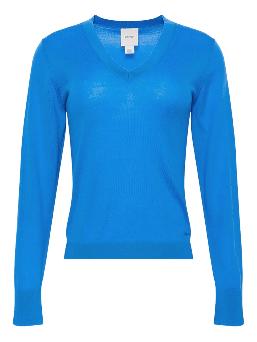 Топ с V-образным вырезом и длинными рукавами Calvin Klein, синий
Топ с V-образным вырезом и длинными рукавами Calvin Klein, синий