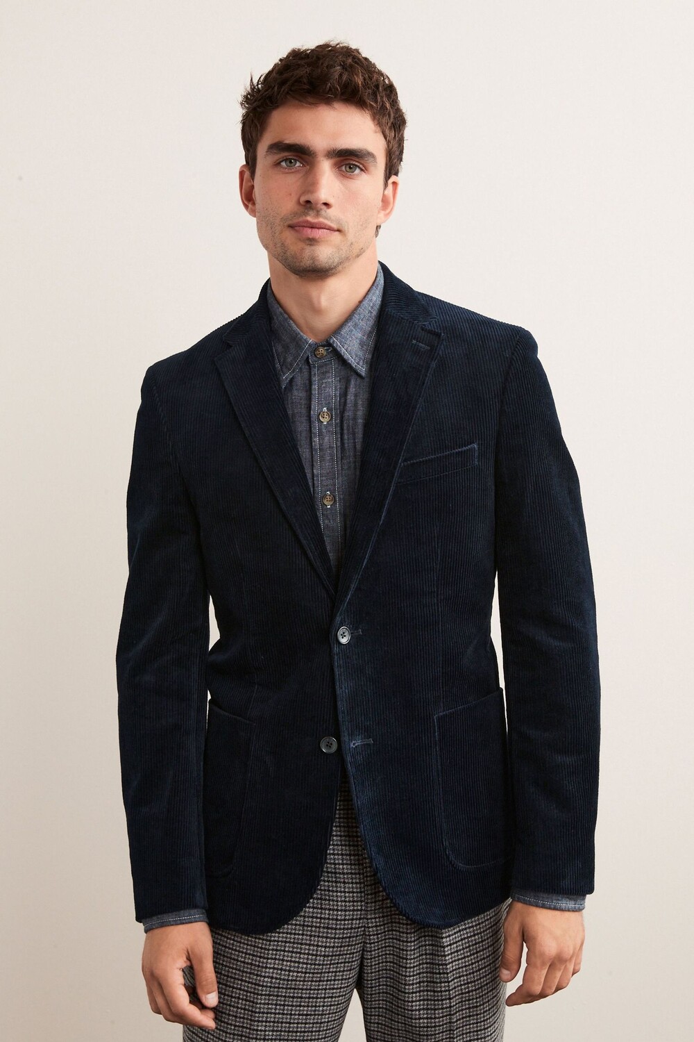 Элегантная вельветовая куртка Next, синий
Элегантная вельветовая куртка Next, синий