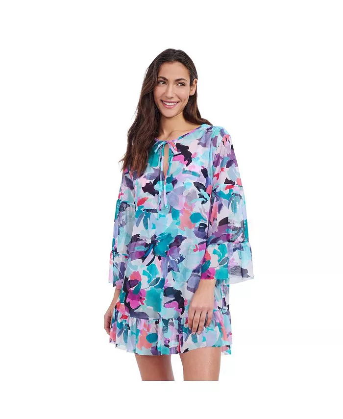 Женское платье Holi Mesh с оборкой Profile by Gottex, синий
Женское платье Holi Mesh с оборкой Profile by Gottex, синий