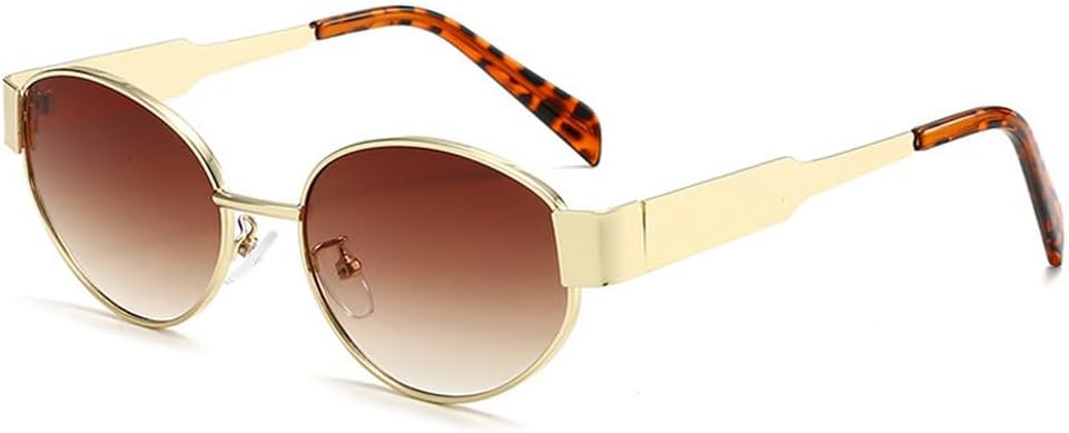 Солнцезащитные очки в овальной металлической оправе для женщин, модные, с прозрачными линзами с градиентом «океан», защита от УФ-излучения UV400, для мужчин, в стиле панк TKKTLLT, Golden Tea Gradient
Солнцезащитные очки в овальной металлической оправе для женщин, модные, с прозрачными линзами с градиентом «океан», защита от УФ-излучения UV400, для мужчин, в стиле панк TKKTLLT, Golden Tea Gradient