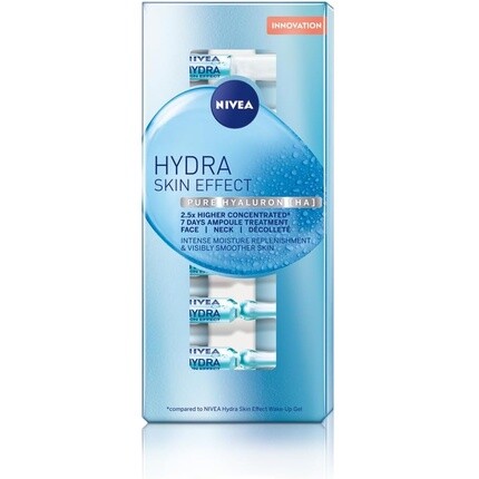 Hydra Skin Effect, 7-дневное лечение в ампулах, 7 x 1 мл, упаковка из 7 шт., Nivea
Hydra Skin Effect, 7-дневное лечение в ампулах, 7 x 1 мл, упаковка из 7 шт., Nivea