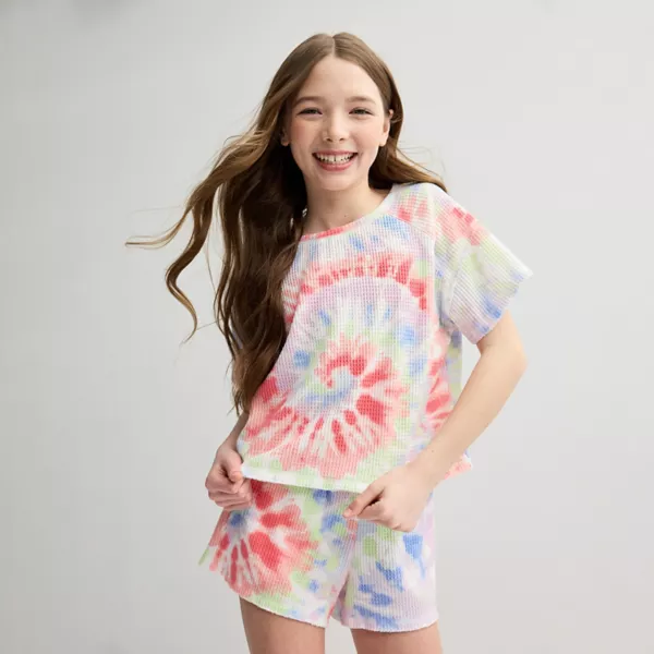 Длинная футболка с драпировкой для девочек 6-20 лет в обычном и плюс размерах So, цвет rainbow dye
Длинная футболка с драпировкой для девочек 6-20 лет в обычном и плюс размерах So, цвет rainbow dye