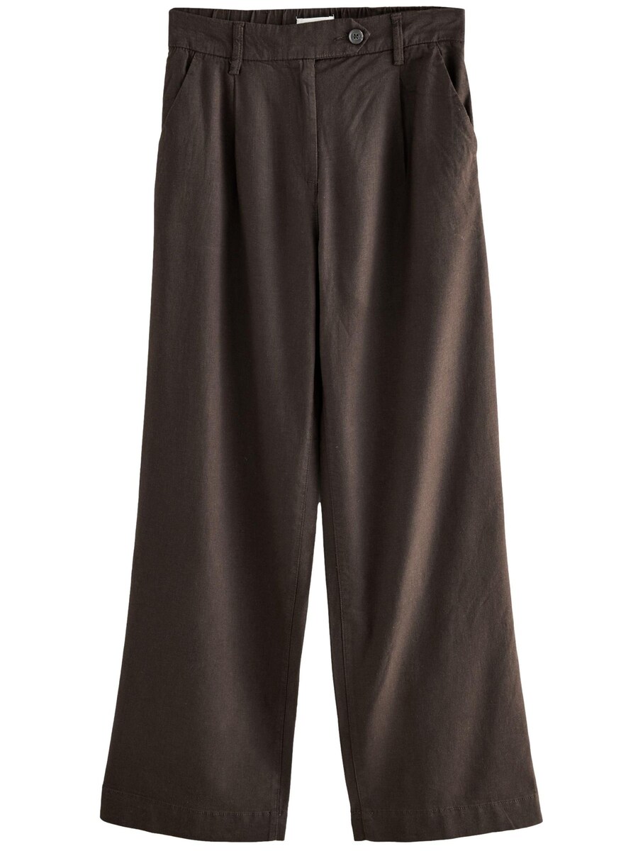 Широкие брюки со складкой спереди Next, коричневый
Широкие брюки со складкой спереди Next, коричневый