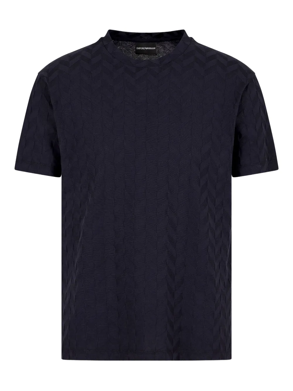 Футболка с узором в елочку EMPORIO ARMANI, черный
Футболка с узором в елочку EMPORIO ARMANI, черный
