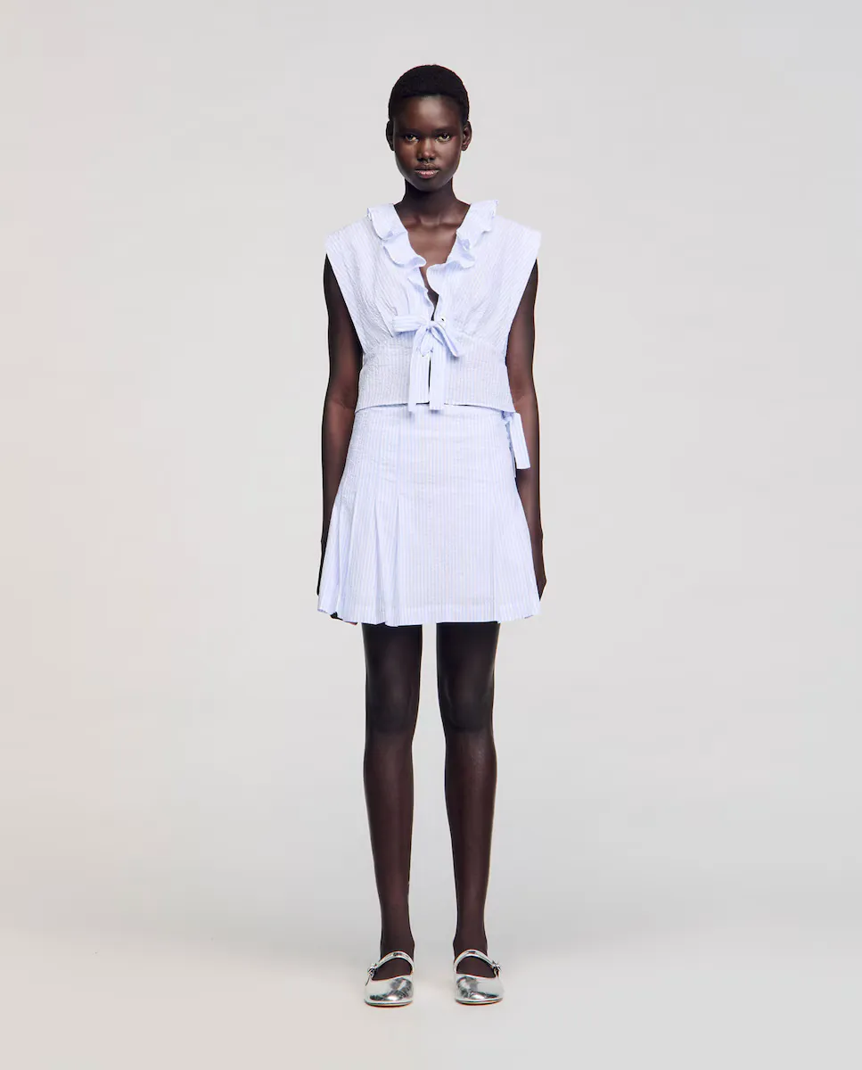 Короткая полосатая юбка Sandro, синий
Короткая полосатая юбка Sandro, синий