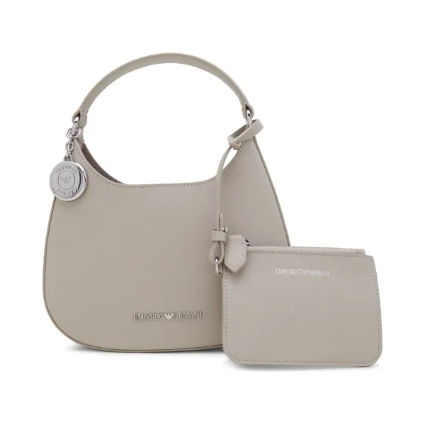 Хобо + поясная сумка Emporio Armani, серый 
Хобо + поясная сумка Emporio Armani, серый