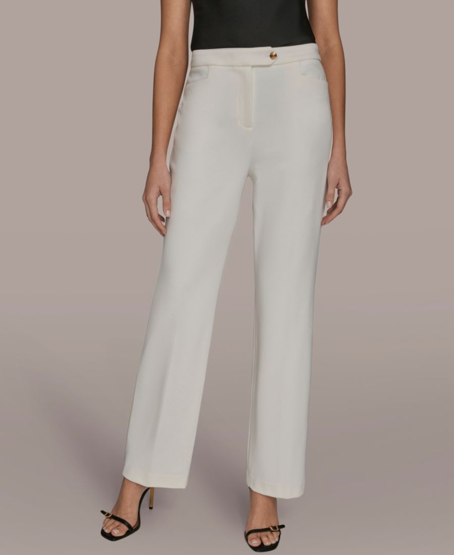 Женские расклешенные брюки со средней посадкой Donna Karan New York, Cream
Женские расклешенные брюки со средней посадкой Donna Karan New York, Cream