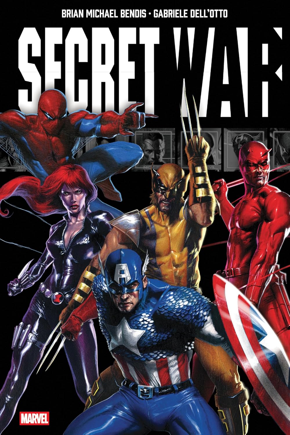 Secret War By Brian Michael Bendis Omnibus Gabriele Dell'Otto Classic Costumes Cover (Marvel Universe)
Secret War By Brian Michael Bendis Omnibus Gabriele Dell'Otto Classic Costumes Cover (Marvel Universe)