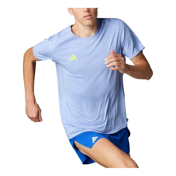 Футболка adizero essentials беговая футболка Adidas, синий 
Футболка adizero essentials беговая футболка Adidas, синий