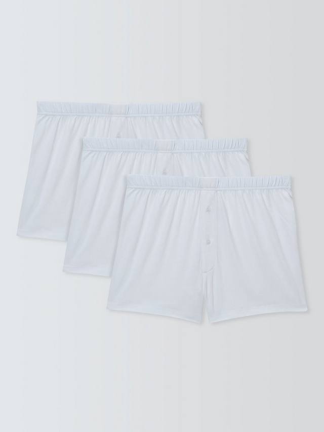 Боксерские шорты из органического хлопкового джерси John Lewis, белый
Боксерские шорты из органического хлопкового джерси John Lewis, белый