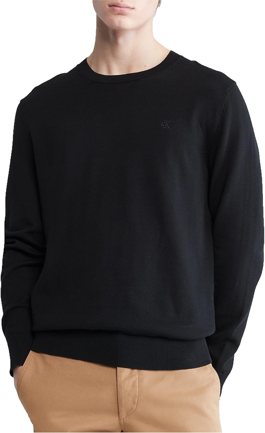 Мужской свитер Calvin Klein из гладкого хлопка с круглым вырезом, Black
Мужской свитер Calvin Klein из гладкого хлопка с круглым вырезом, Black