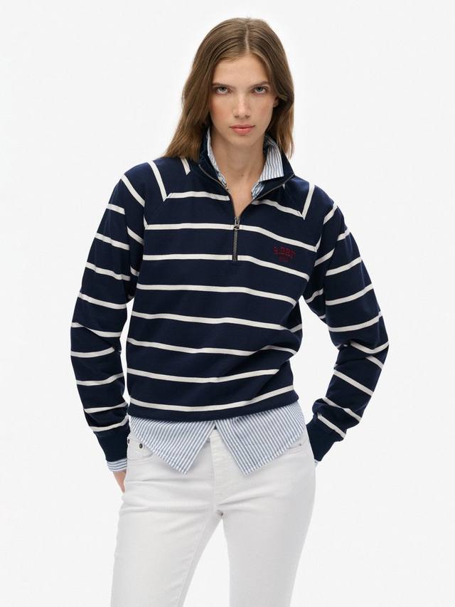 Свитшот Athletic Essentials с полосками и молнией до половины Superdry, Navy Stripe
Свитшот Athletic Essentials с полосками и молнией до половины Superdry, Navy Stripe