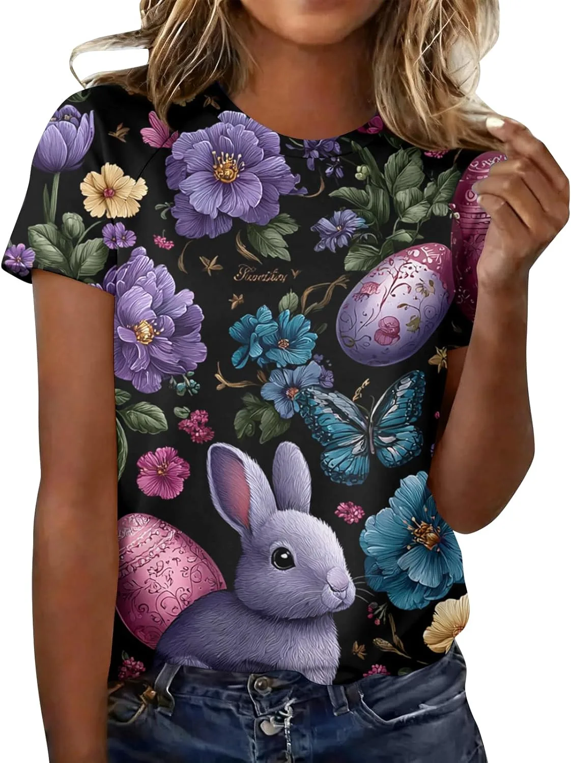 Женская футболка с круглым вырезом и коротким рукавом Easter Printed
Женская футболка с круглым вырезом и коротким рукавом Easter Printed