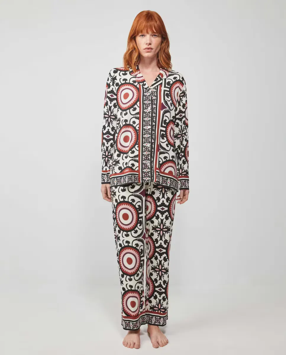 Женская длинная пижама-рубашка из набивной ткани Gisela, мультиколор
Женская длинная пижама-рубашка из набивной ткани Gisela, мультиколор