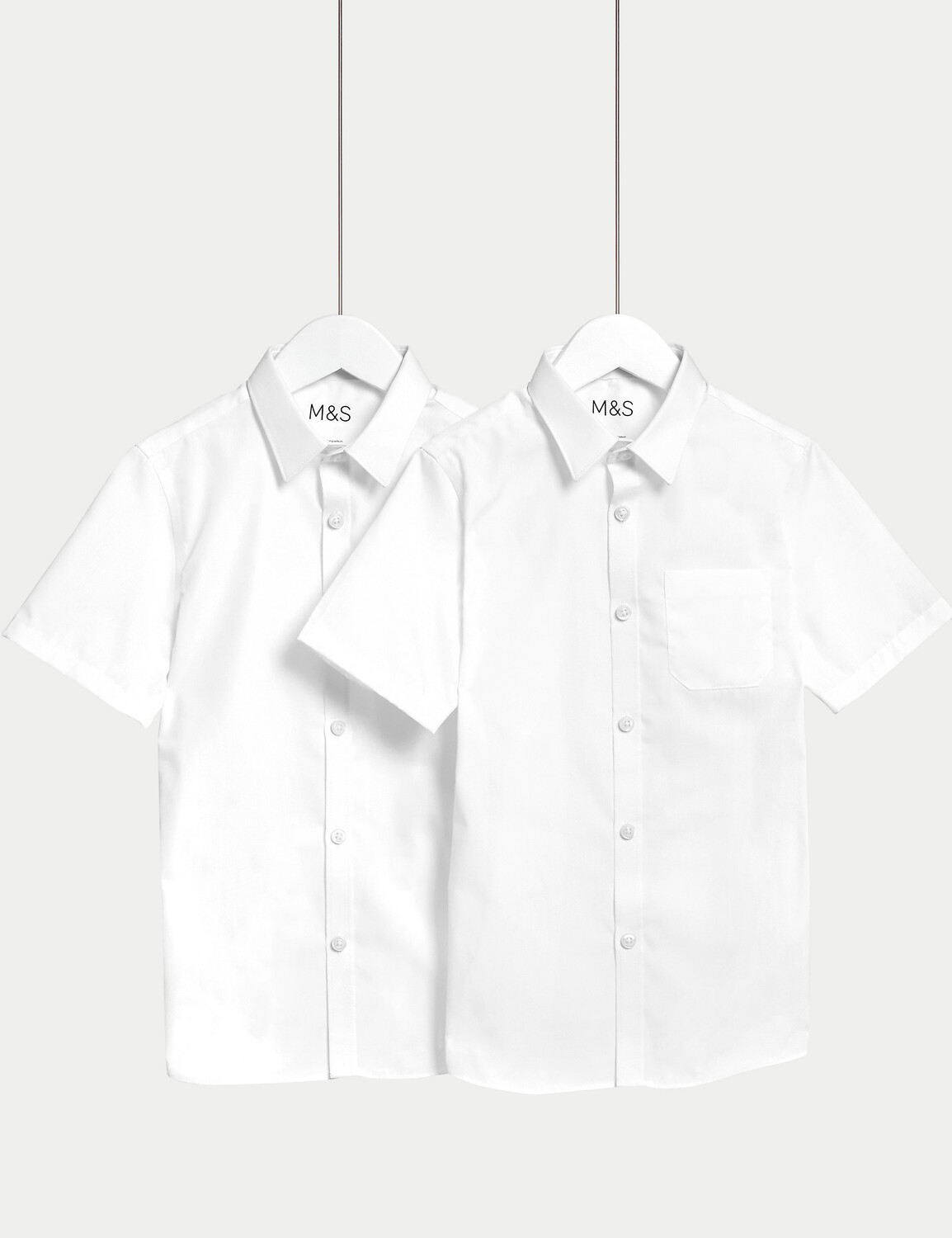 2 пары школьных рубашек без железа для мальчиков (2–18 лет) Marks & Spencer, белый
2 пары школьных рубашек без железа для мальчиков (2–18 лет) Marks & Spencer, белый