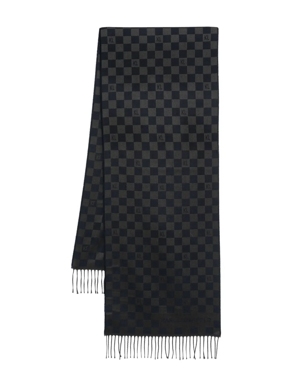 Шерстяной шарф в клетку KARL LAGERFELD, синий
Шерстяной шарф в клетку KARL LAGERFELD, синий