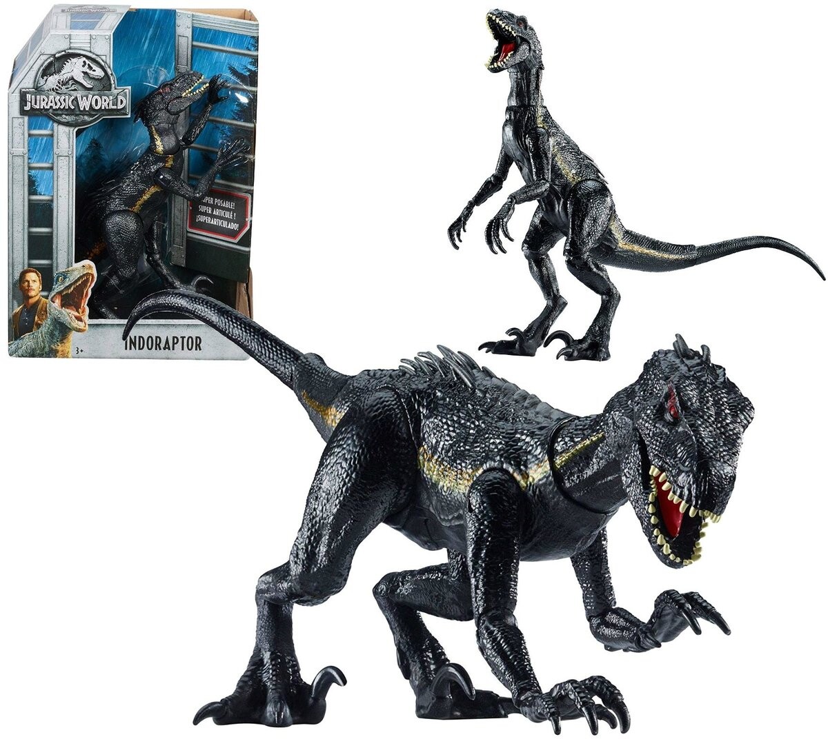 Мир Юрского периода, фигурка динозавра Индораптора, FVW27 Mattel
Мир Юрского периода, фигурка динозавра Индораптора, FVW27 Mattel
