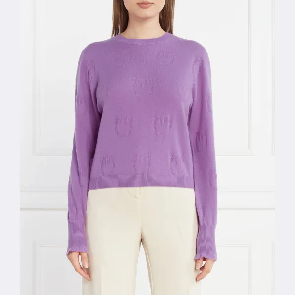 Кружевной свитер обычного кроя Pinko, фиолетовый
Кружевной свитер обычного кроя Pinko, фиолетовый