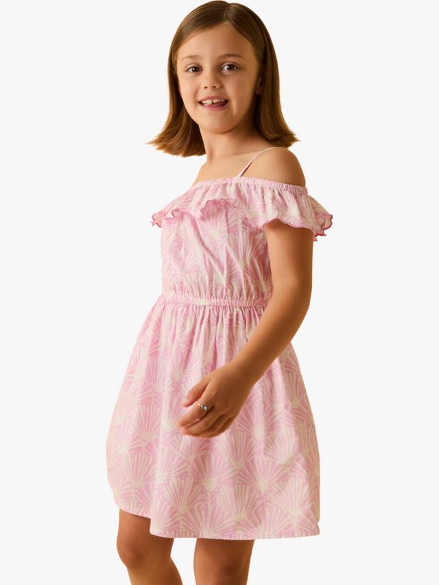 Детское платье с принтом панциря из хлопка Angels by Accessorize, Lilac