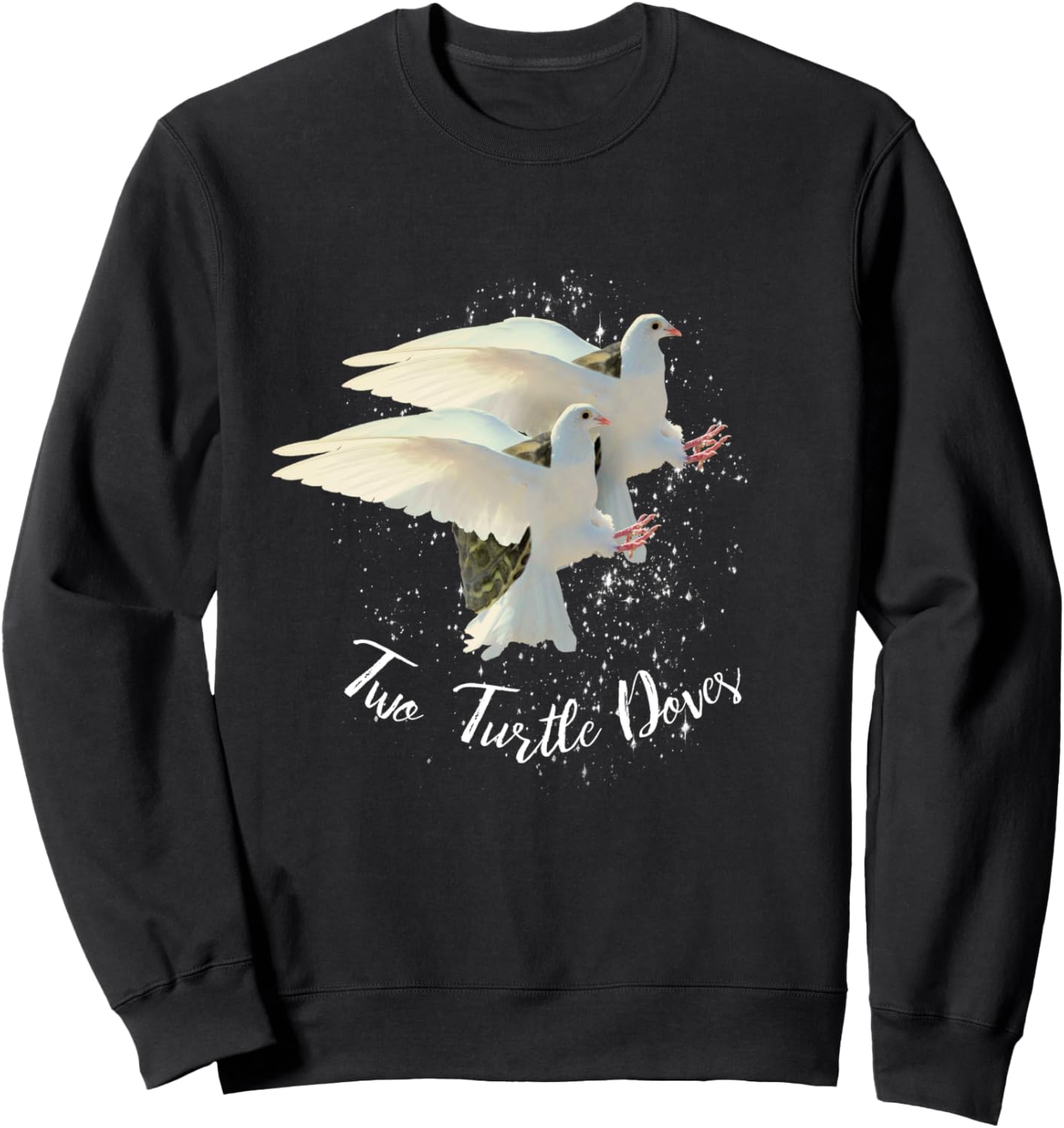 Толстовка с изображением двух черепашьих голубей и надписью «12 дней Рождества», черная Random Galaxy
Толстовка с изображением двух черепашьих голубей и надписью «12 дней Рождества», черная Random Galaxy