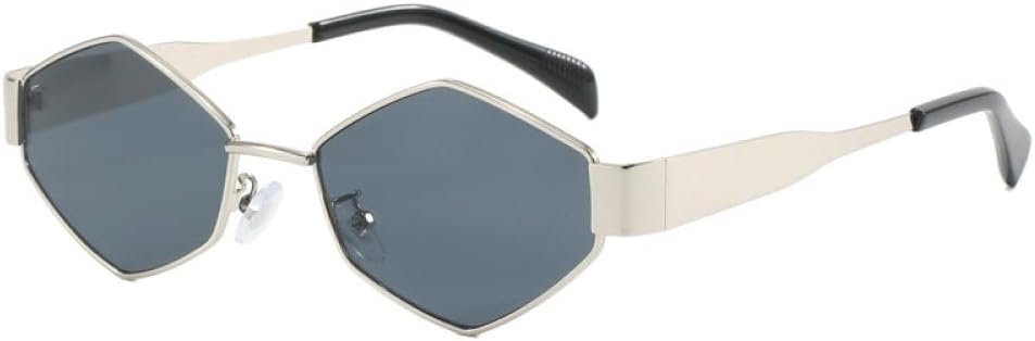 2027 Модные солнцезащитные очки-ромбы для женщин, металлическая оправа, винтажные маленькие солнцезащитные очки неправильной формы, защита от УФ-излучения UV400 MTZJH, Silver Black
2027 Модные солнцезащитные очки-ромбы для женщин, металлическая оправа, винтажные маленькие солнцезащитные очки неправильной формы, защита от УФ-излучения UV400 MTZJH, Silver Black