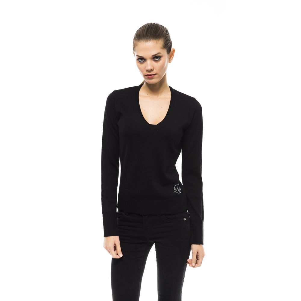 Черный шерстяной женский свитер Montana Blu, Black
Черный шерстяной женский свитер Montana Blu, Black