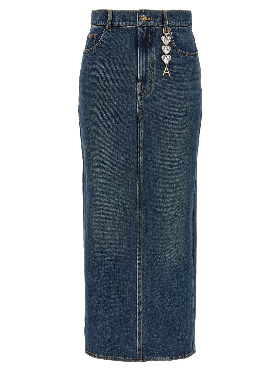 Юбка миди с разрезом на молнии AREA, синий
Юбка миди с разрезом на молнии AREA, синий