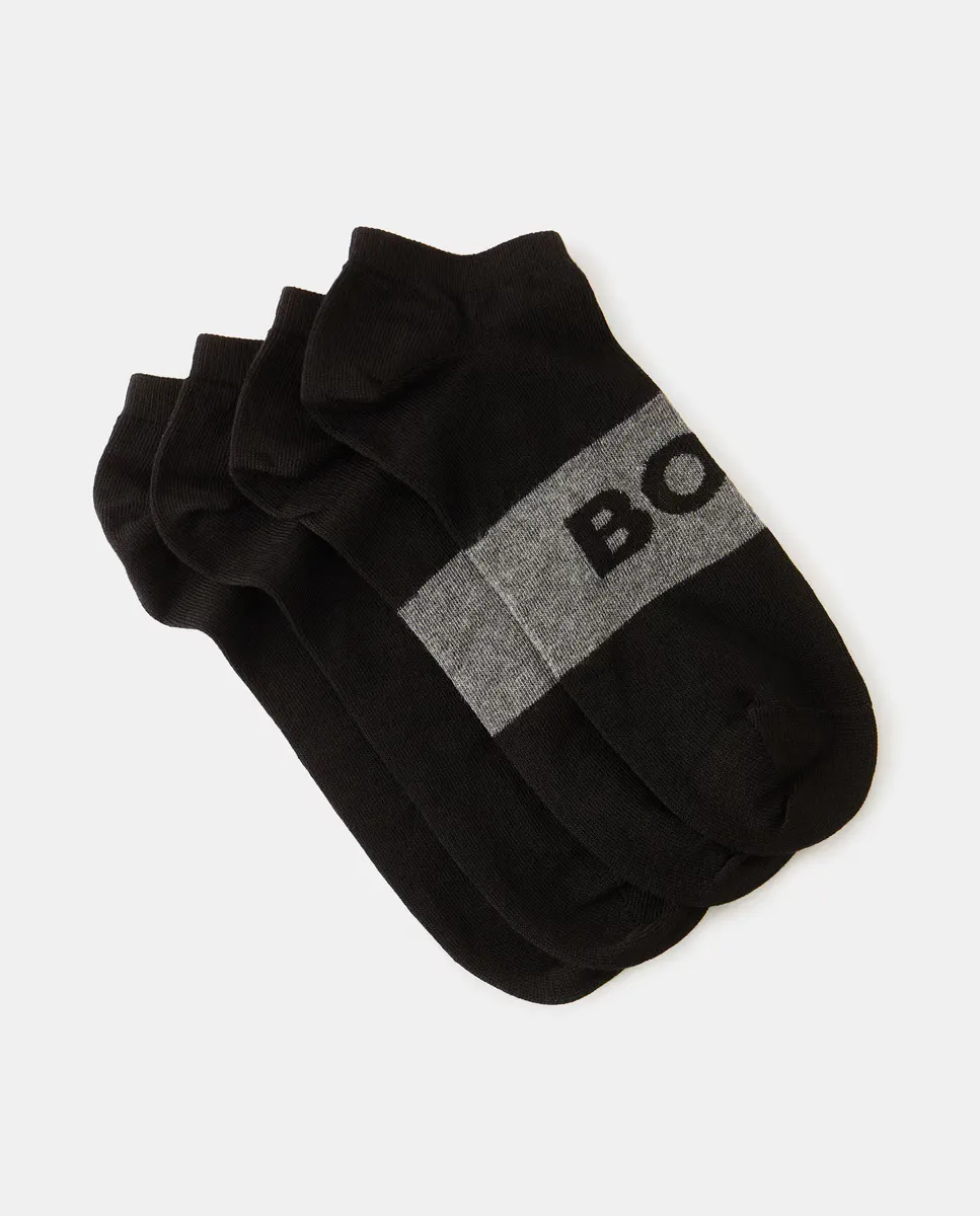 Комплект из двух мужских носков черного цвета Boss, черный
Комплект из двух мужских носков черного цвета Boss, черный