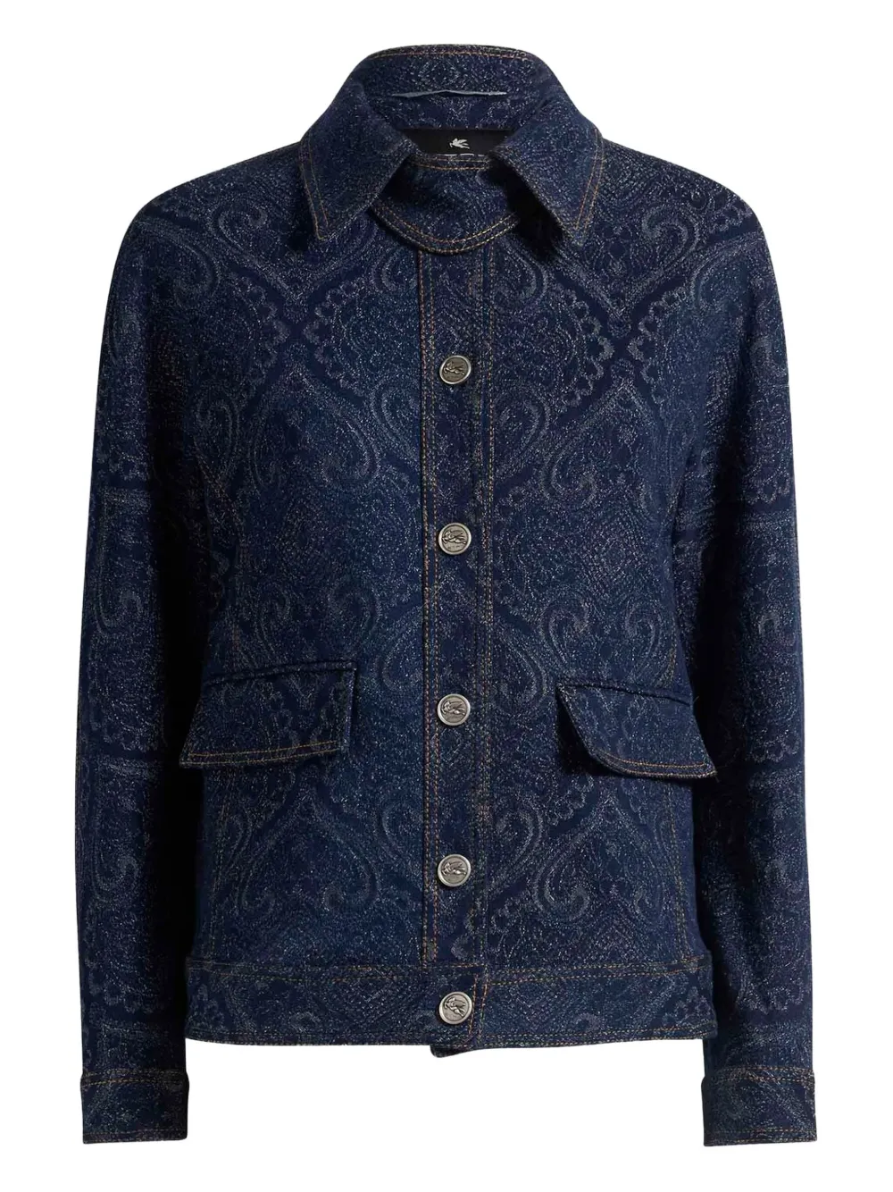 Джинсовая куртка с узором "пейсли" Etro, синий
Джинсовая куртка с узором "пейсли" Etro, синий