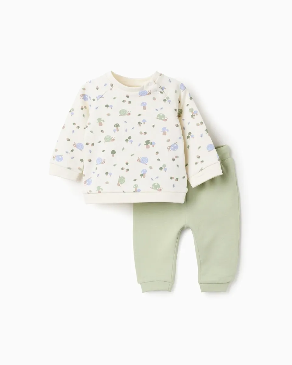 Детский спортивный костюм на вешалке с узором улитки Zippy, белый
Детский спортивный костюм на вешалке с узором улитки Zippy, белый