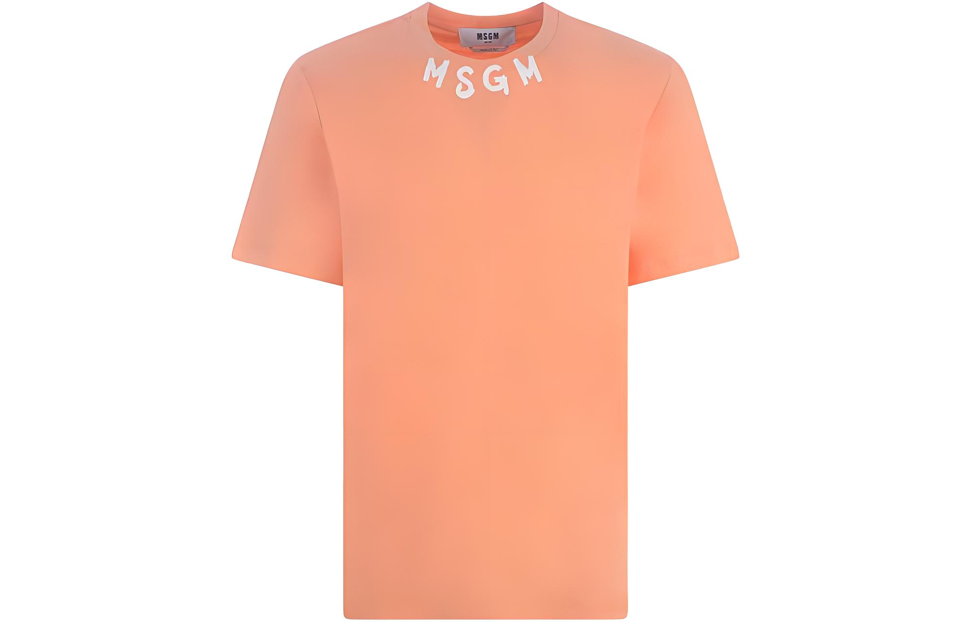 Футболка из хлопка с логотипом MSGM, оранжевый
Футболка из хлопка с логотипом MSGM, оранжевый