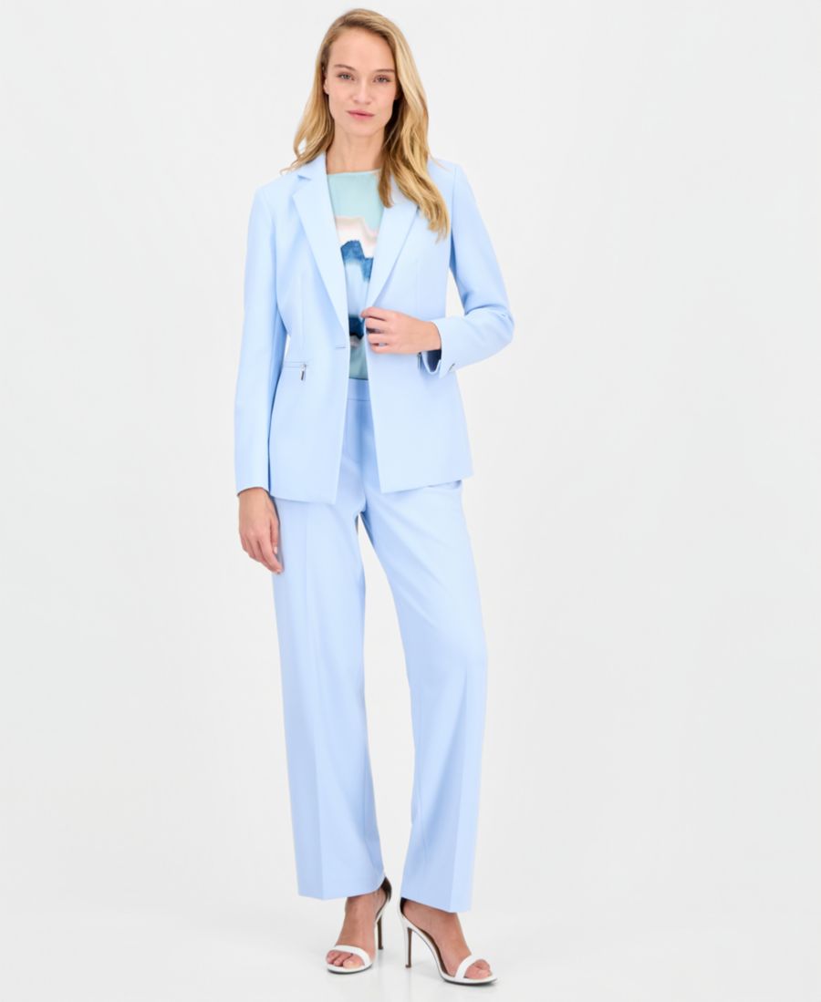 Женские брюки с высокой посадкой и широкими штанинами Anne Klein, Opal Blue
Женские брюки с высокой посадкой и широкими штанинами Anne Klein, Opal Blue