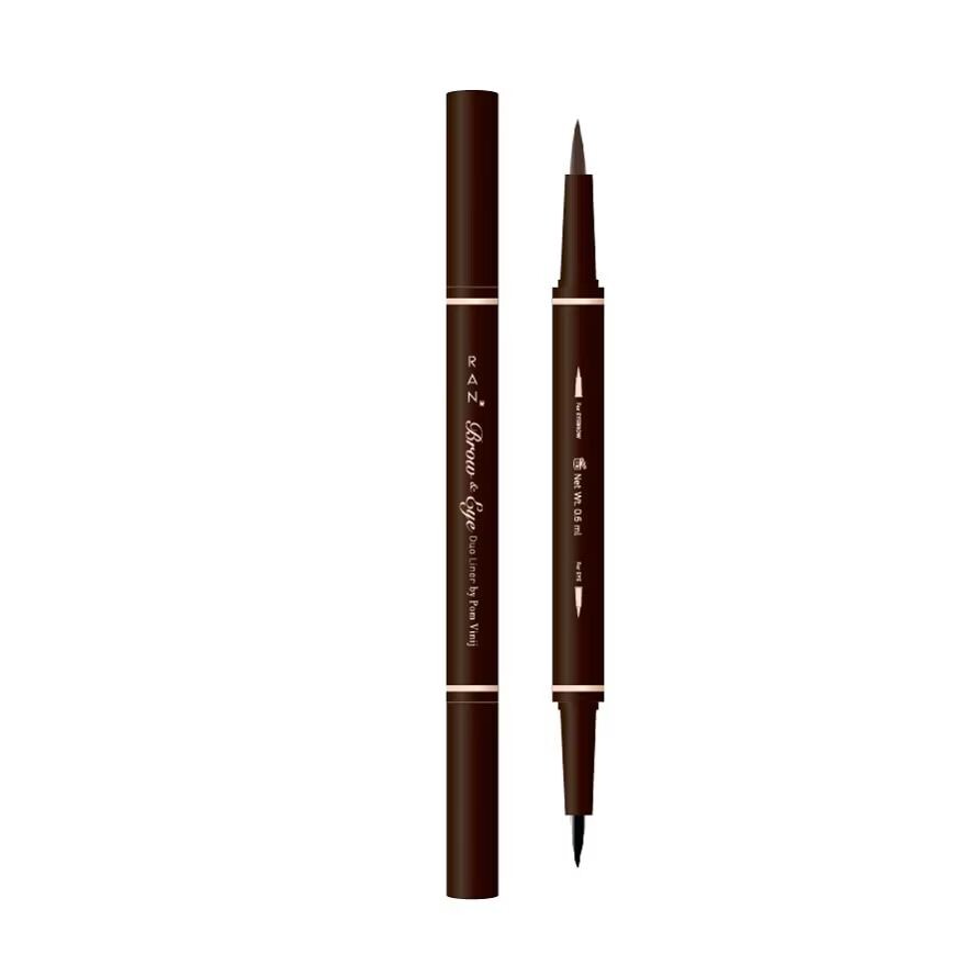 Ran Двойная подводка для бровей и глаз от Pom Vinij 0,6 мл. 01 Brown, Brown 
Ran Двойная подводка для бровей и глаз от Pom Vinij 0,6 мл. 01 Brown, Brown