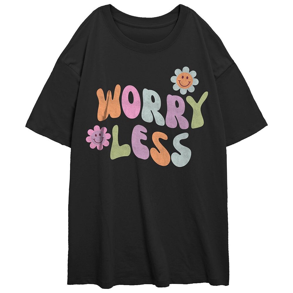Детская футболка Worry Less Oversize с рисунком, черный
Детская футболка Worry Less Oversize с рисунком, черный