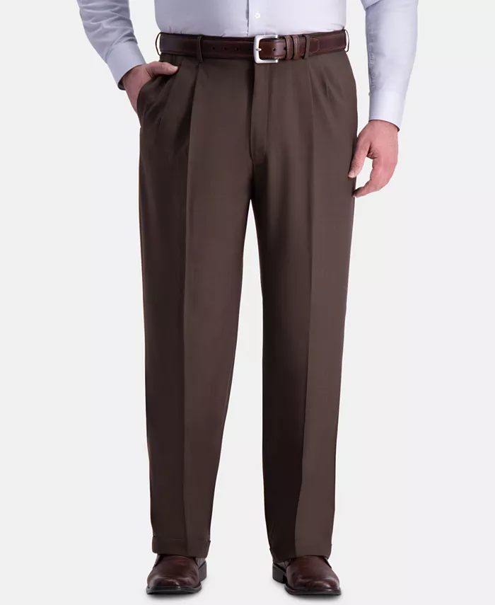 Мужские классические брюки со складками Big & Tall Premium Comfort Stretch, однотонные Haggar, коричневый
Мужские классические брюки со складками Big & Tall Premium Comfort Stretch, однотонные Haggar, коричневый