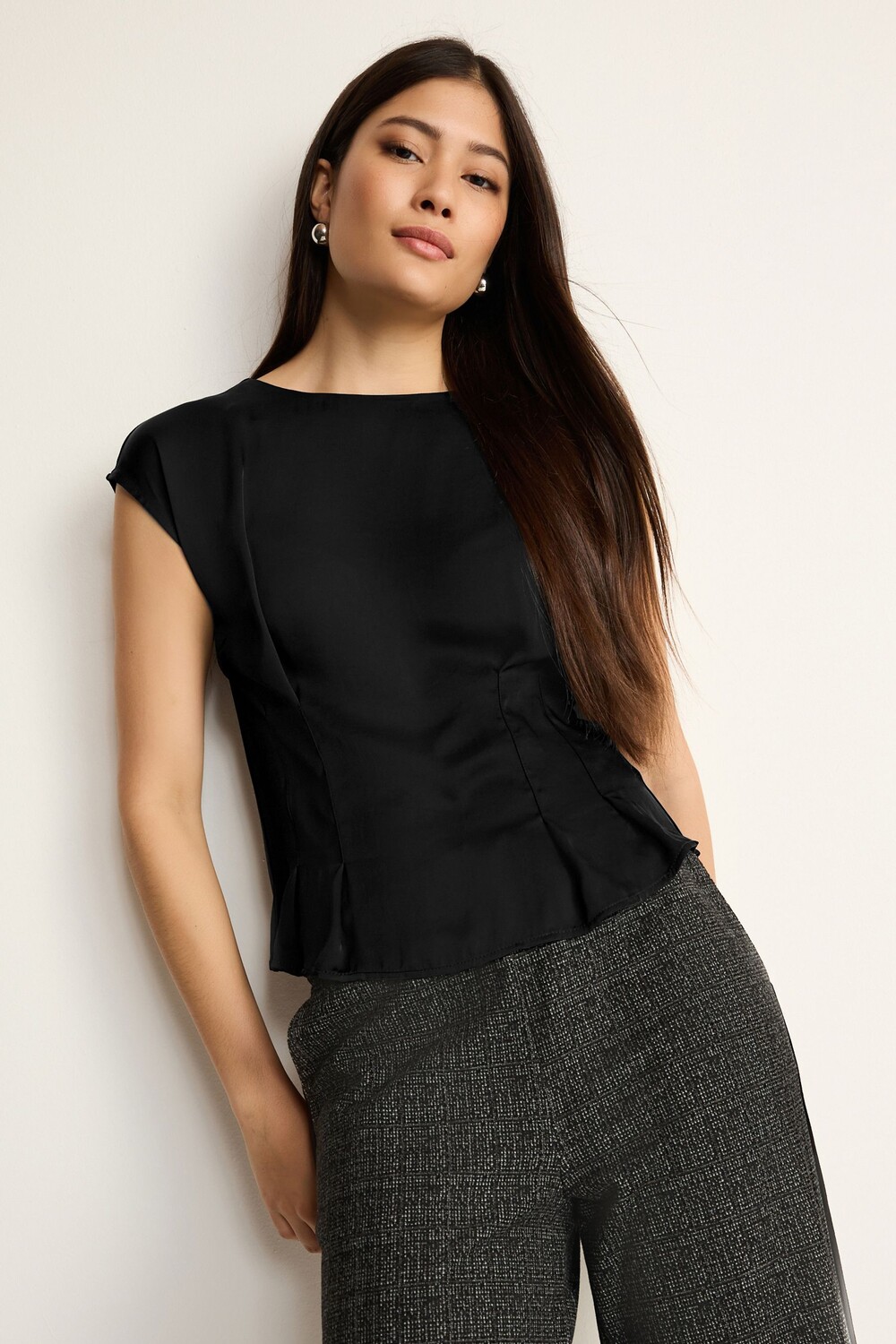 Футболка с короткими рукавами из смешанной ткани Next, черный
Футболка с короткими рукавами из смешанной ткани Next, черный