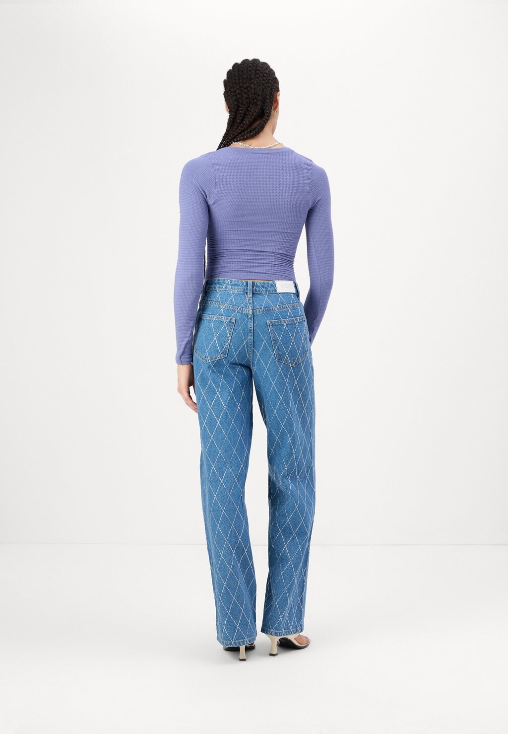 Топ с длинными рукавами KNOCKOUT BABY BDG Urban Outfitters, синий
Топ с длинными рукавами KNOCKOUT BABY BDG Urban Outfitters, синий